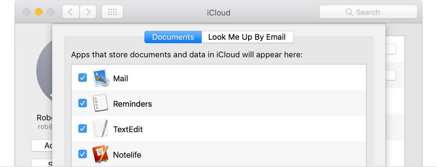 Mac iCloud Drive screenshot.