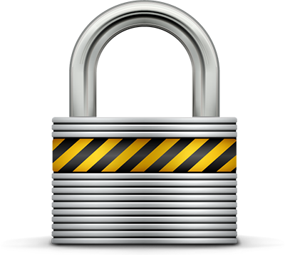 Encryption lock symbol.